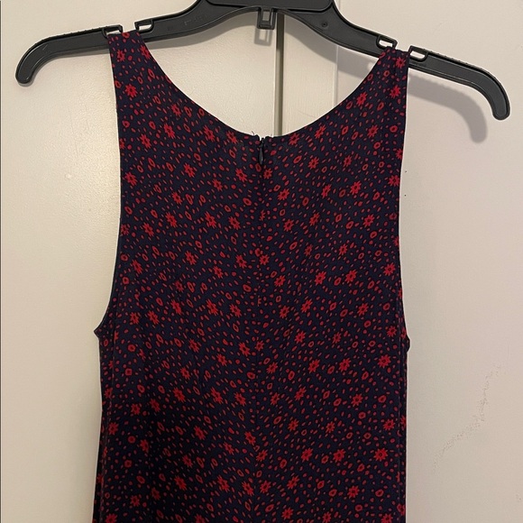 Reformation Gilmore Dress Navy Blue Ditsy Red Floral Print Womens Size 4 EUC - Picture 7 of 7